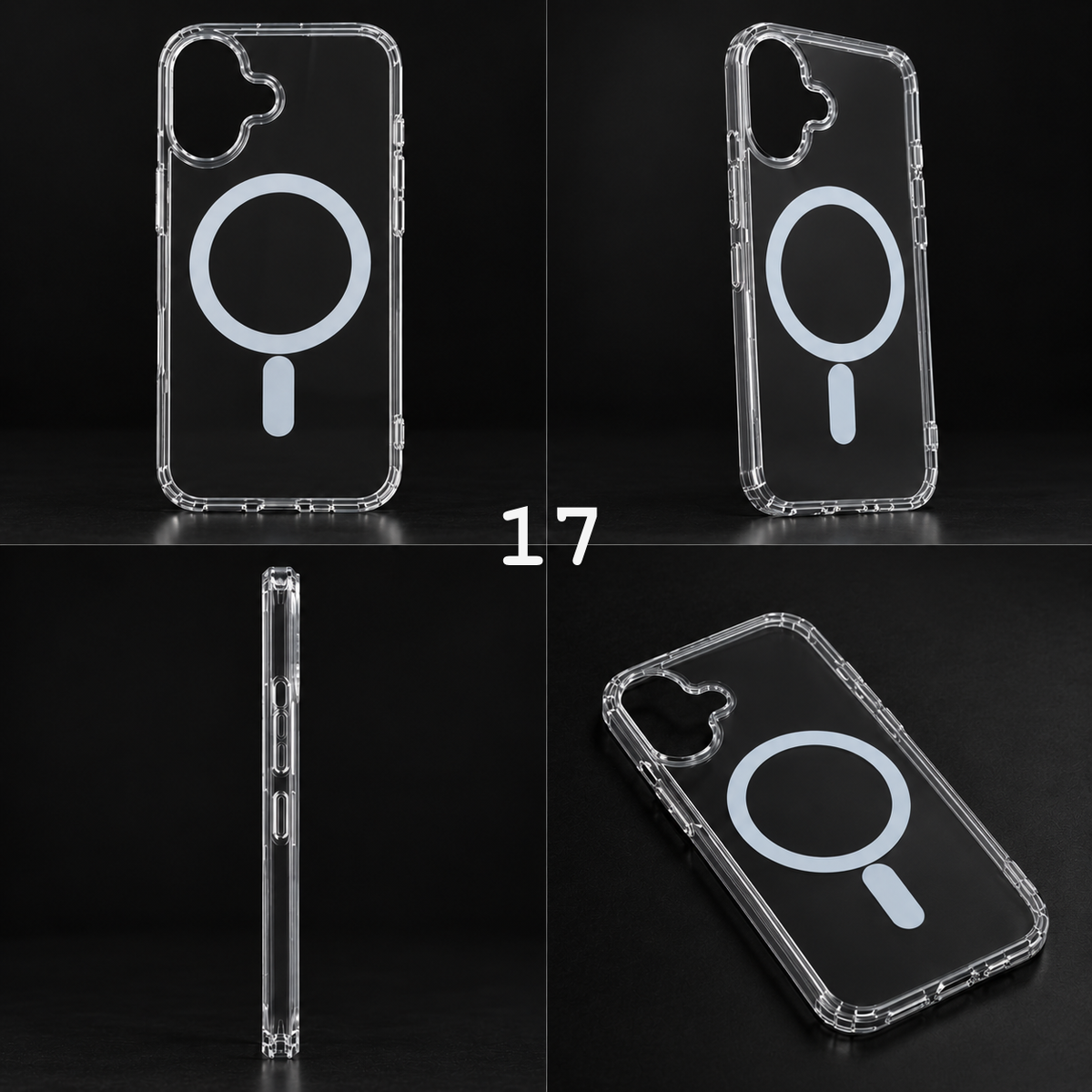 iPhone 17 Transparent Magnetic Case