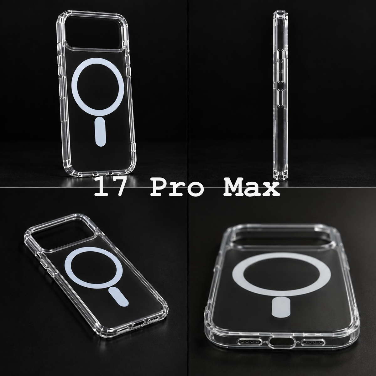 iPhone 17 Pro Max Transparent Magnetic Case
